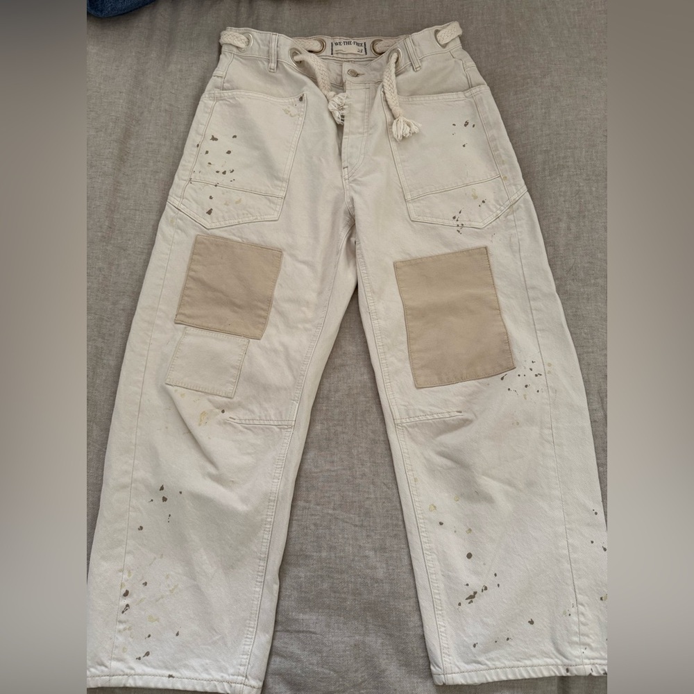 Free People Moxie Pull on Barrel Jeans